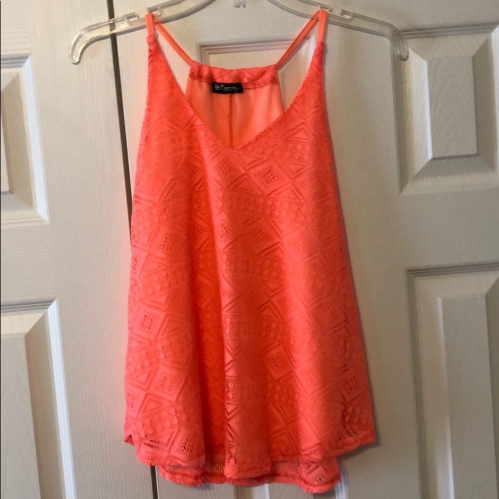 Bright peach tank